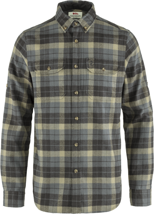 Fjällräven Singi Heavy Flannel Skjorte Super Grey-Stone Grey