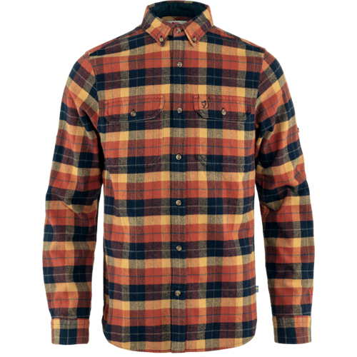 Fjällräven Singi Heavy Flannel Skjorte Autumn Leaf-Dark Navy