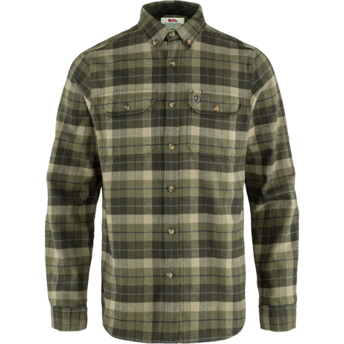 Fjällräven Singi Heavy Flannel Skjorte Green-Deep Forest